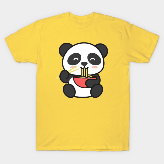 Ramen Panda Slurp T-Shirt by machmigo